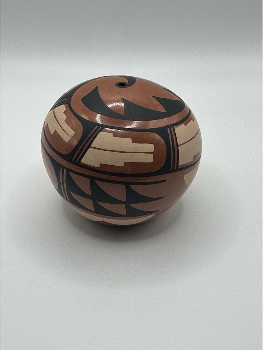 JEMEZ  Native American Pueblo Paperweight Signed N. Loretto